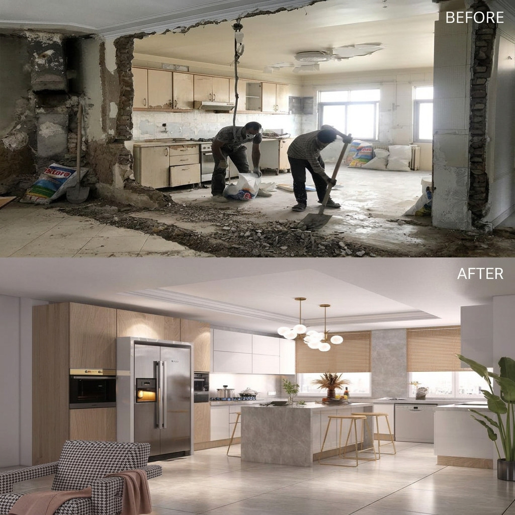 Before after galley — Dallas, TX