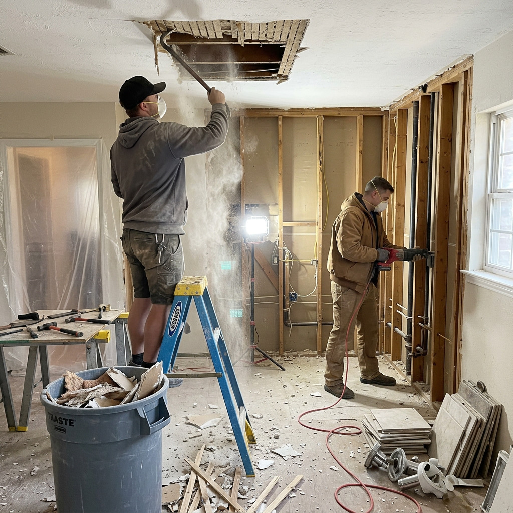 Kitchen construction crew — Dallas, TX