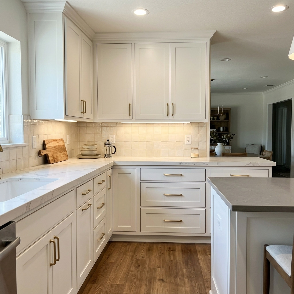 Modern island kitchen — Dallas, TX
