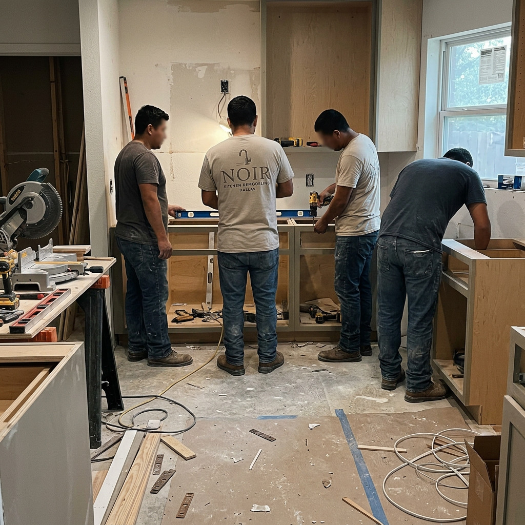 Remodel crew on site — Dallas, TX