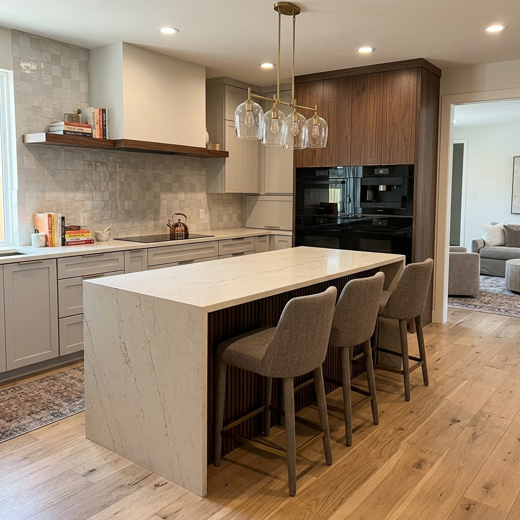 White cabinet remodel — Dallas, TX